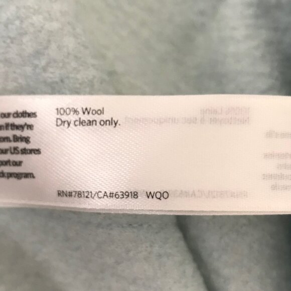 Eileen Fisher Robins Egg Blue 100% Wool Open Cardigan Size 2X - Picture 8 of 8